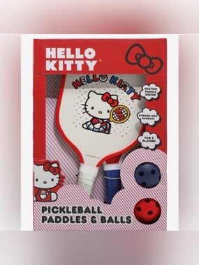 Hello Kitty Red and Blue Pickleball Set- NWT